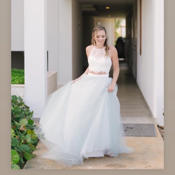 Lillian Wild skirt and top wedding set - Picture 1 of 11